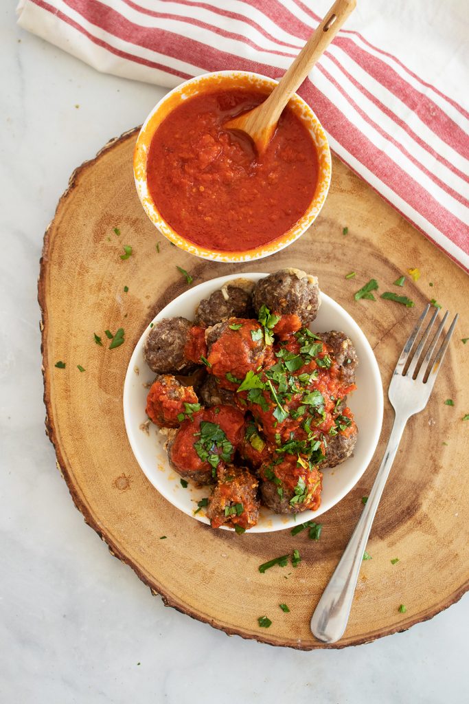 Cannelloni style keto meatballs