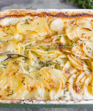 Potato and shrimp gratin