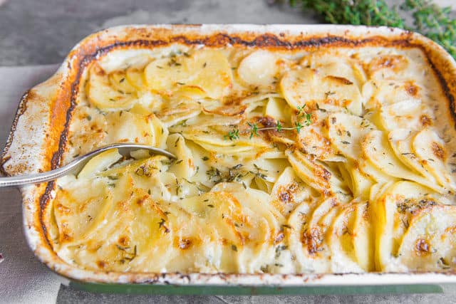 Potato and shrimp gratin